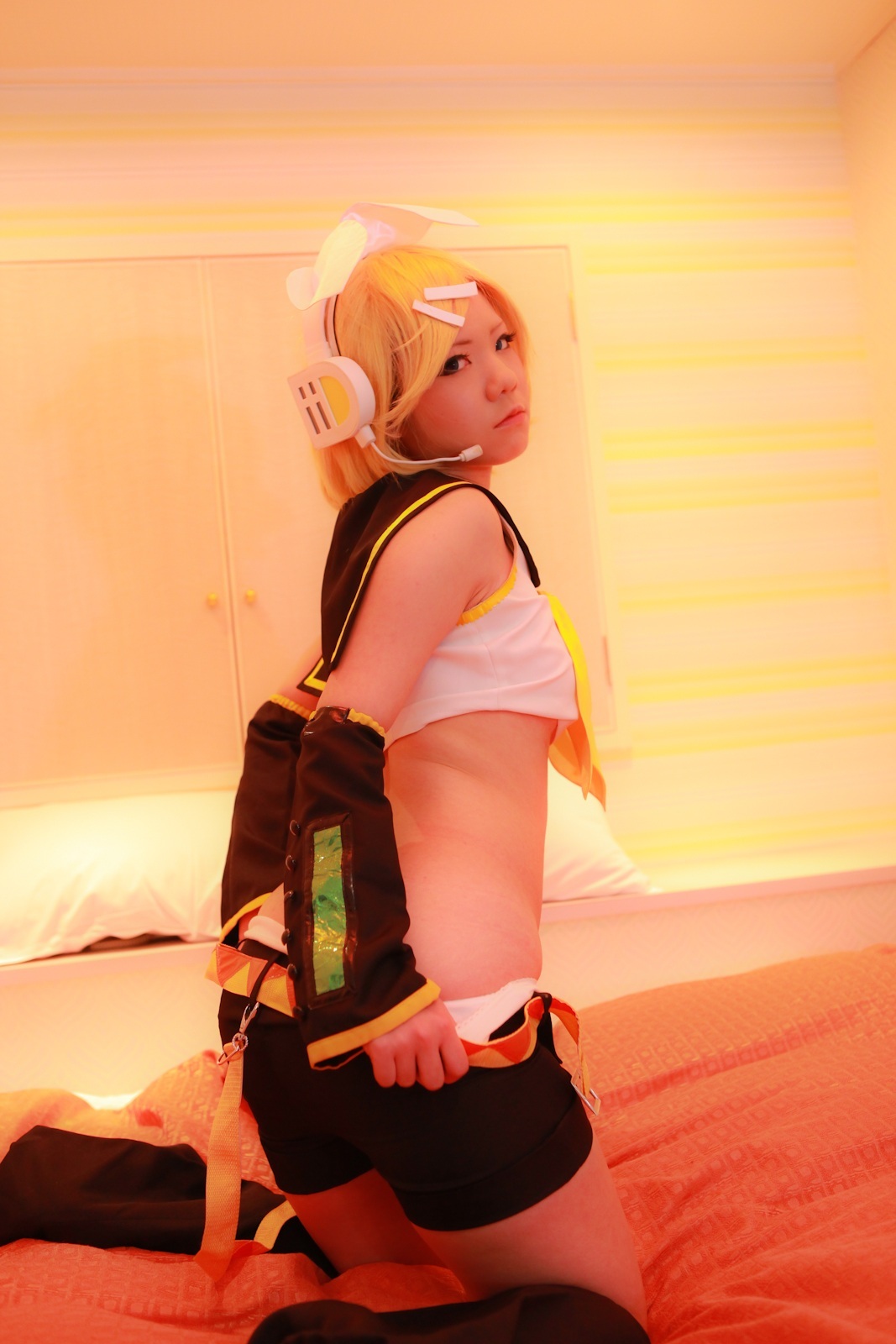 [Cosplay]Vocaloid-热Kagamine Rin裸体